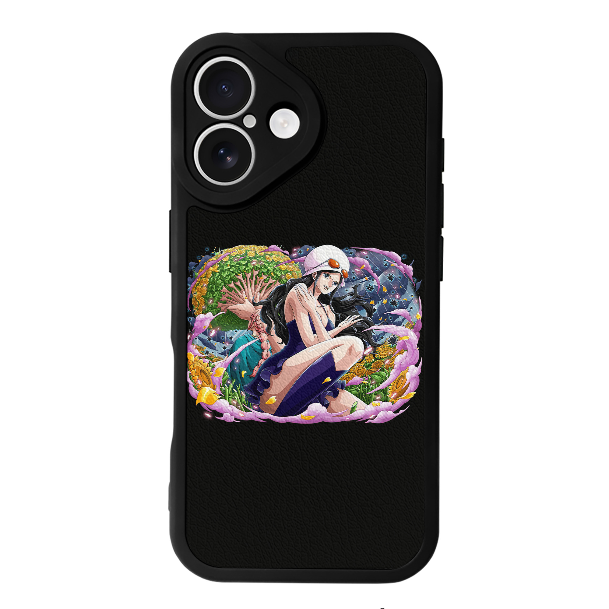（画像用） ワンピース ニコ・ロビン ONE PIECE Nico Robin 【iPhone 16シリーズ対応】シリコンスマホケース（レザー調） 材質：シリコン